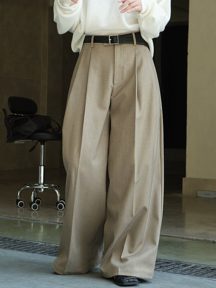 Classy Elegance Luxe Pleated Wide Leg Pants