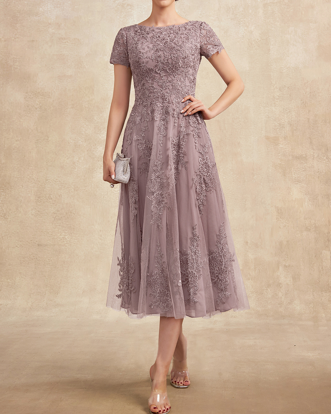 Fashion Elegant Lace Embroidered Dress