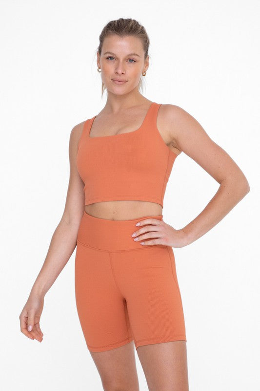 Ribbed Active Bra Top
