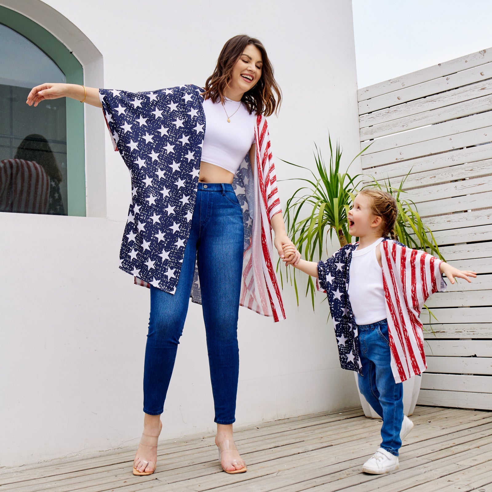Summer Flag Parent-Child Outerwear